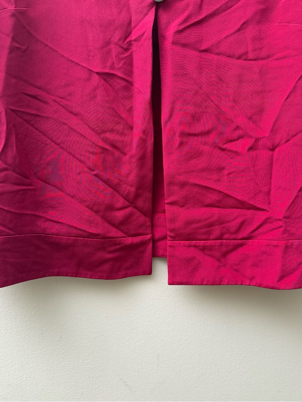 Talbots Raspberry Silk Short Sleeve Button Front Blouse - Picture 5 of 9